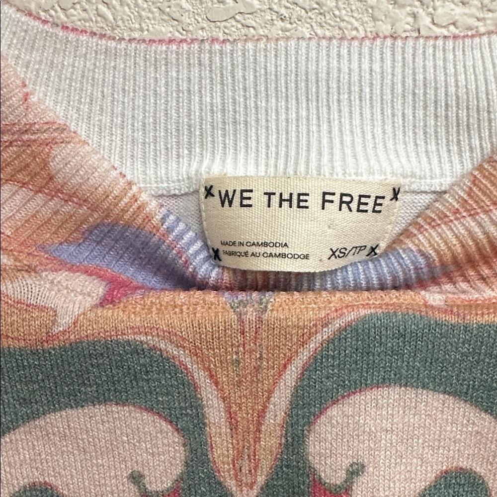 NWOT We The Free Nouvelle OversizedSweater-Multi Combo RARE - Picture 9 of 11